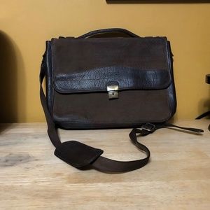 Overland Leather Messenger/Laptop Bag
